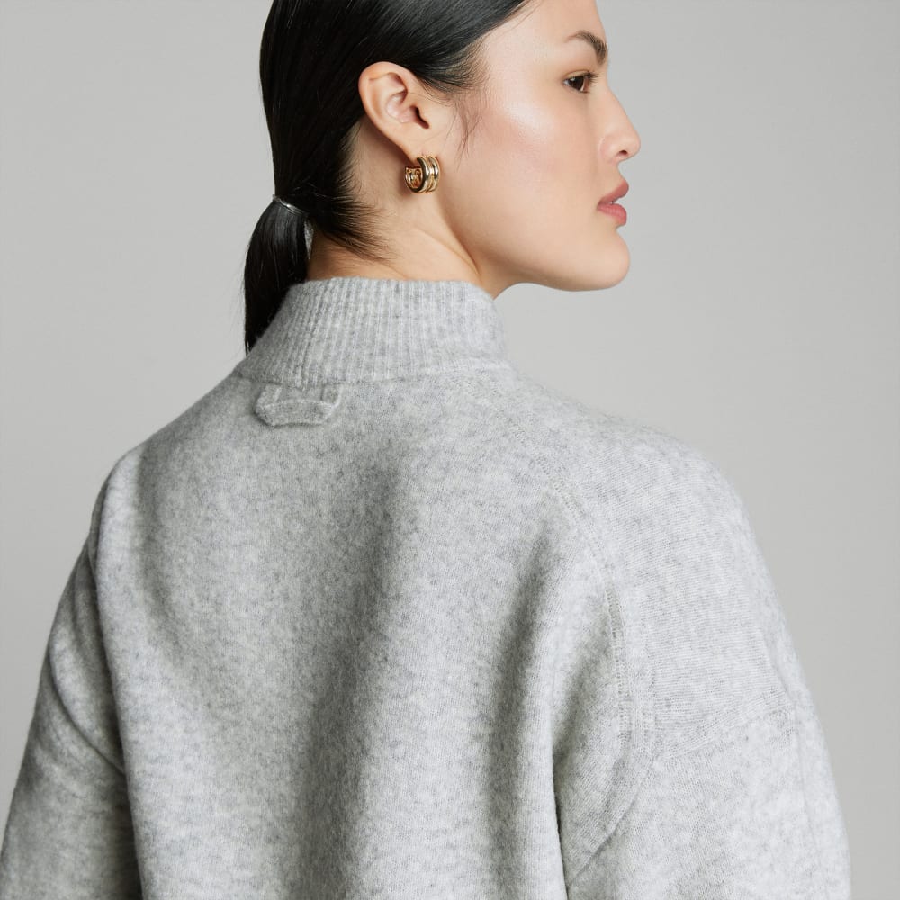 The Cozy-Stretch Pullover | Heathered Grey