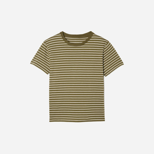 The Organic Cotton Crew | Olive / Canvas