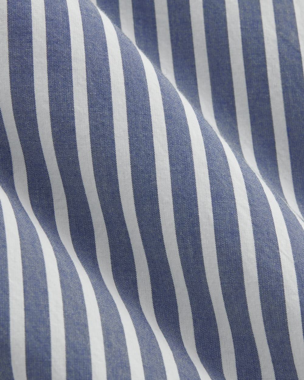 The Oversized Shirt in Ultrasoft Cotton | Bone / Mazarine Blue