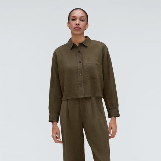 The Linen Way Short Shirt | Beech