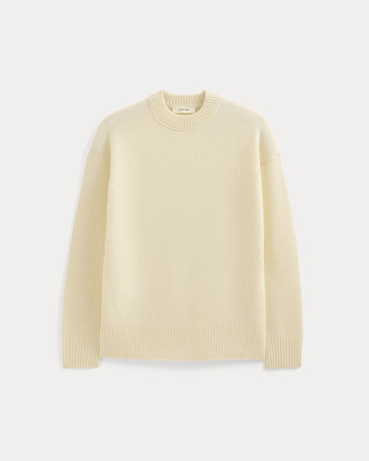 Cashmere Boyfriend Sweater | Snow