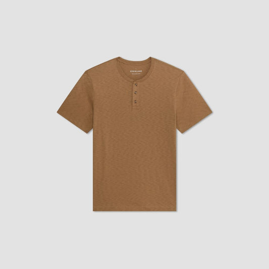 The Cotton Slub Henley | Toasted Coconut