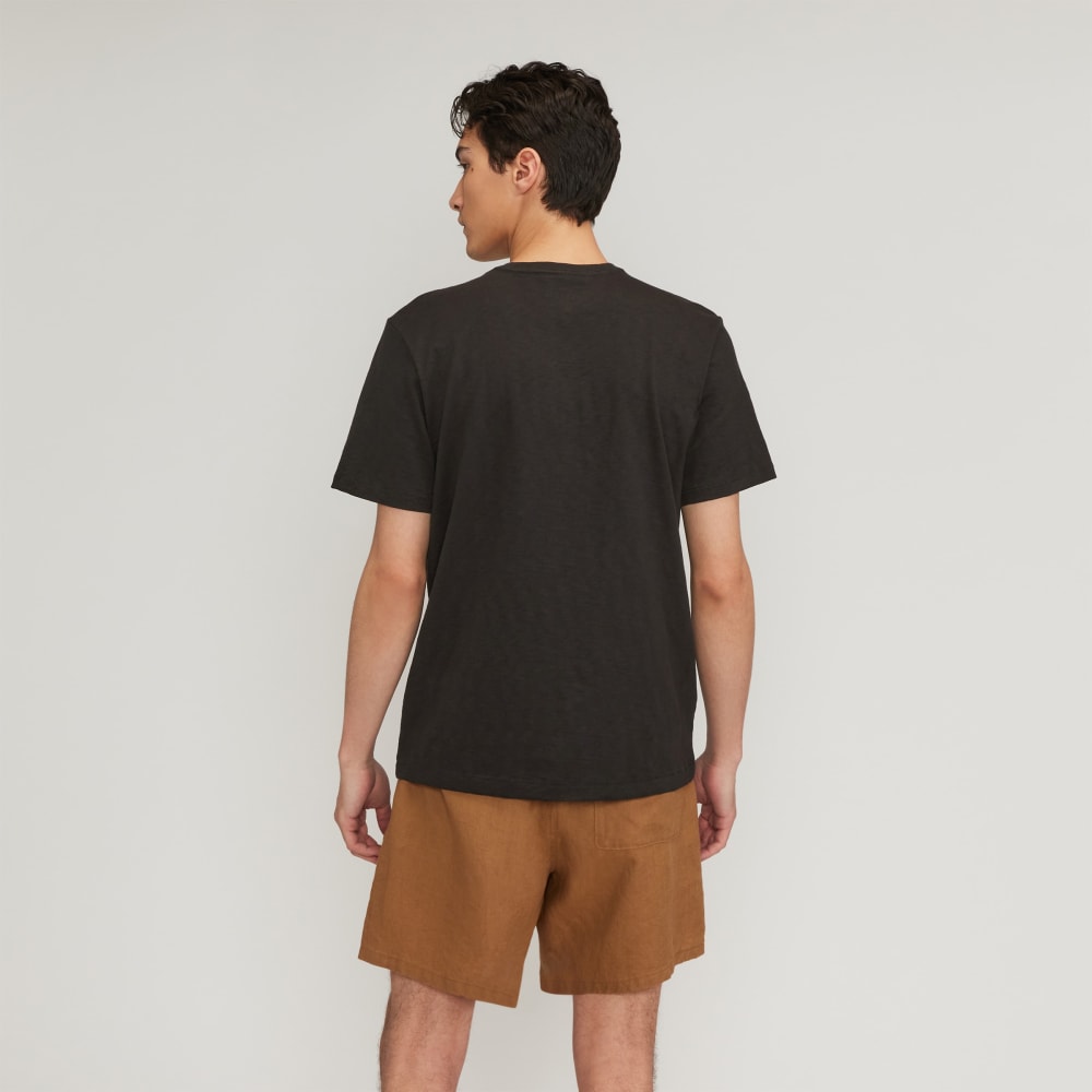 The Cotton Slub Henley | Black