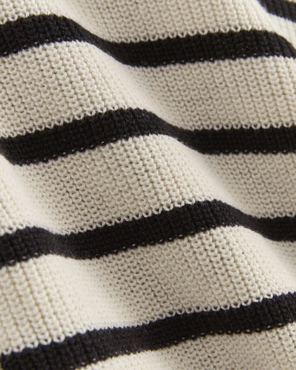 The Slouchy Funnel Neck in Everyday Cotton | Canvas / Black