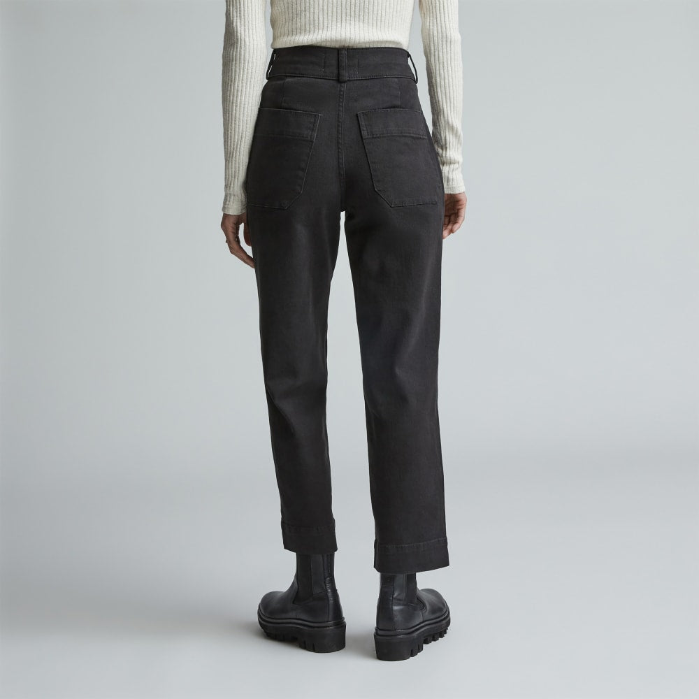 The Organic Straight-Leg Pant | Black