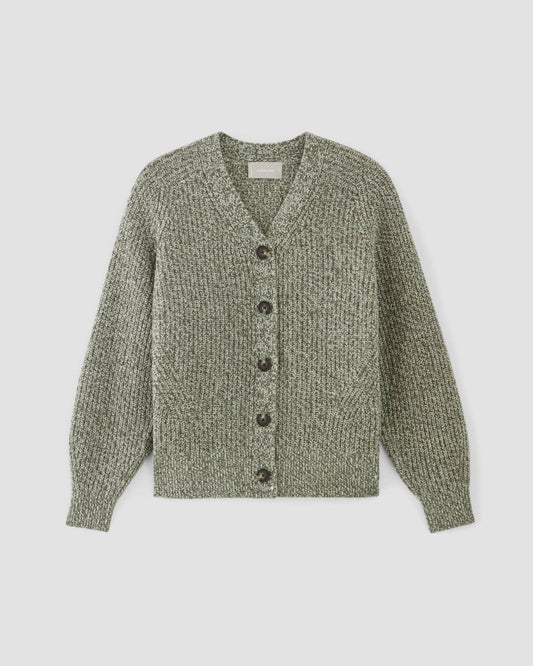 The Felted Merino Cardigan | Seafoam Green / Kambaba Twist