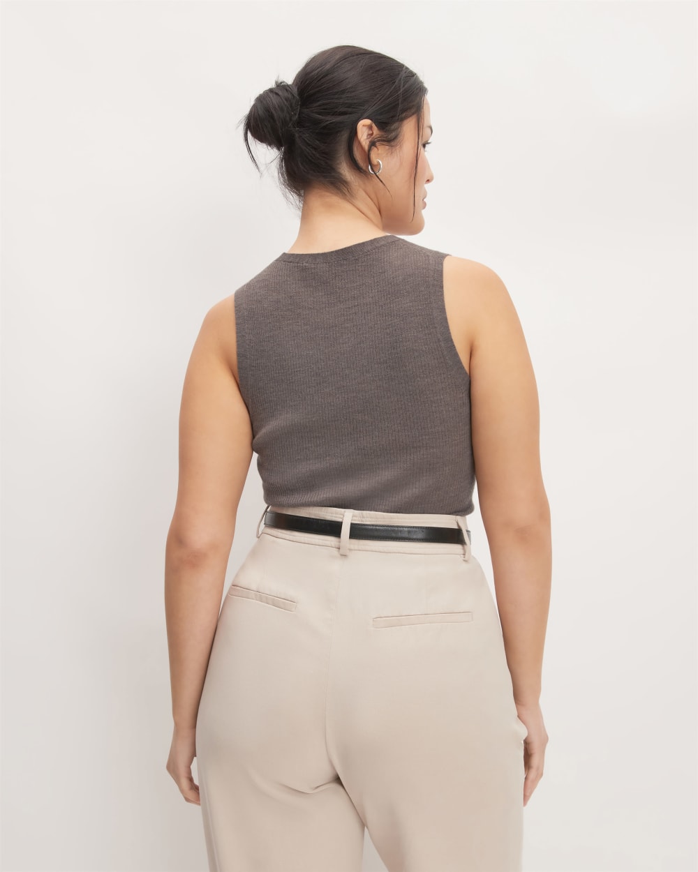 The Tank in Ultrasoft Merino | Heather Cocoa