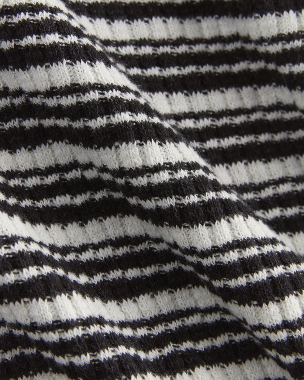 The Cozy Rib Tee | Bone / Black