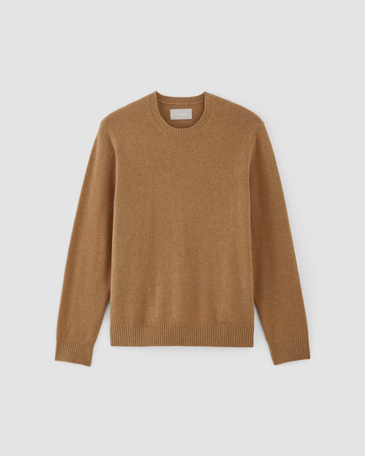 The Premium Merino Crew Neck Sweater | Deep Camel