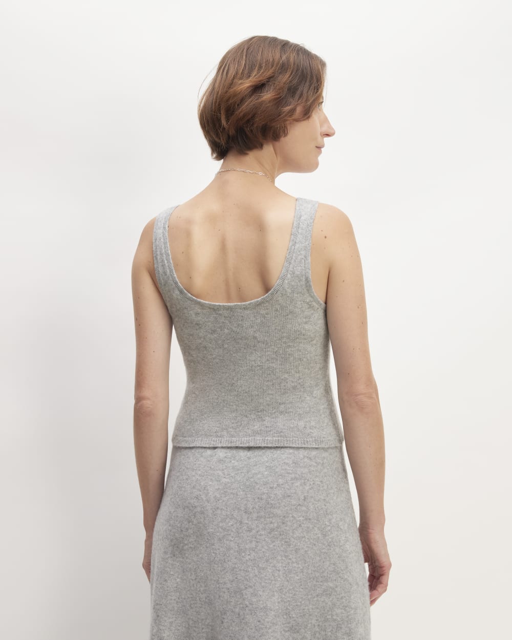 The Cozy-Stretch Tank | Heathered Grey