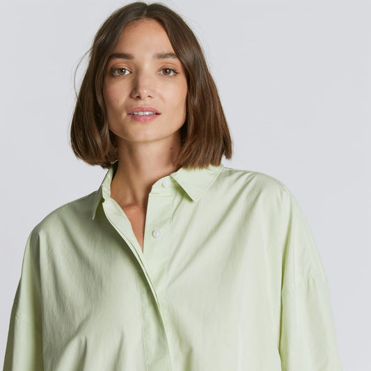 The Oversized Poplin Shirt | Seafoam Green
