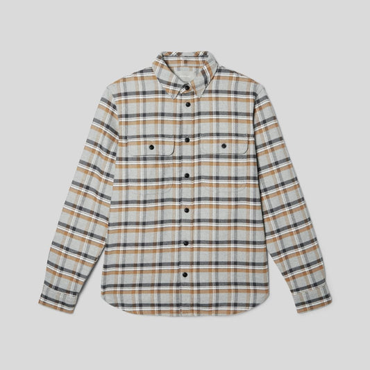 The Heavyweight Overshirt | Uniform | Tobacco Brown / Heather Grey Plaid