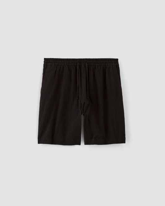 The Seersucker Short | Black