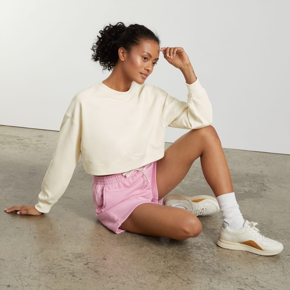 The Organic Cotton Cropped Crew | Canvas