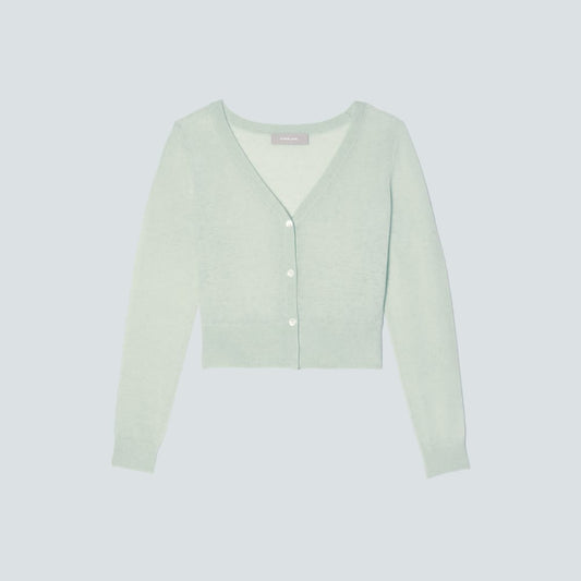The Featherweight Alpaca Cardigan | Seafoam Green