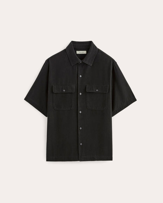 The Relaxed Utility Shirt in Buttersoft | Black