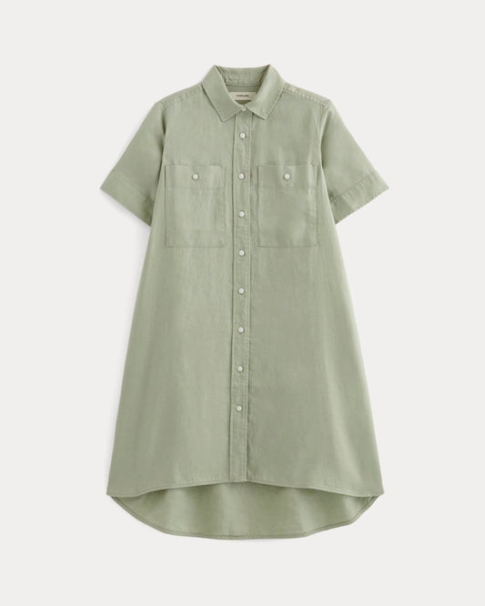 The Daytripper Dress in Linen | Seagrass
