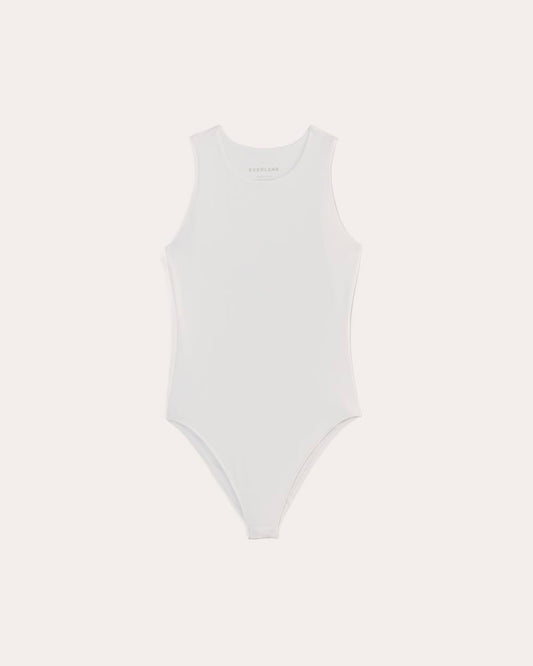The Cutaway Tank Bodysuit | White | Bikini