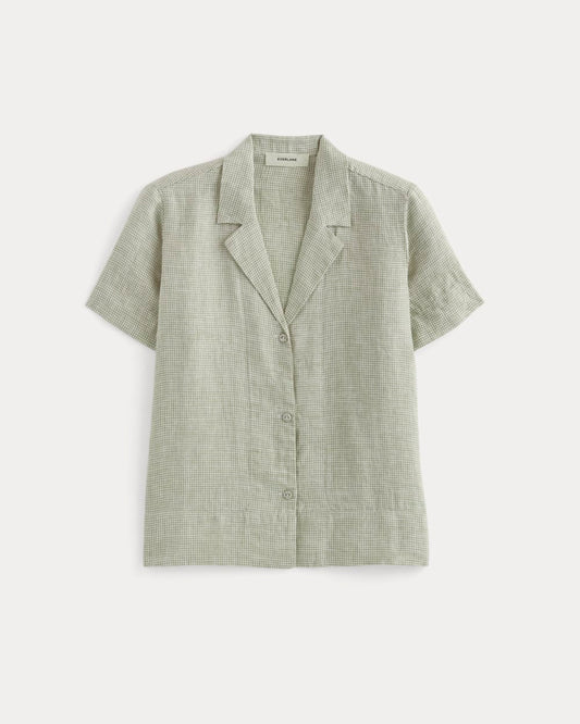 The Notch Shirt in Linen | Elm Gingham