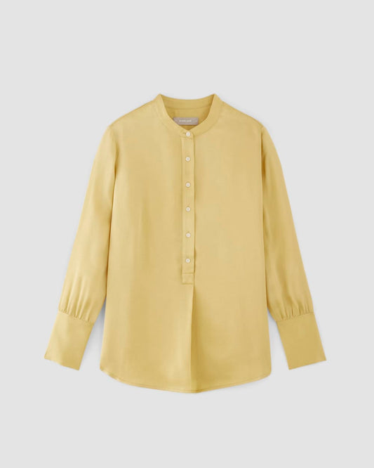 The Hammered Satin Popover Shirt | Raffia