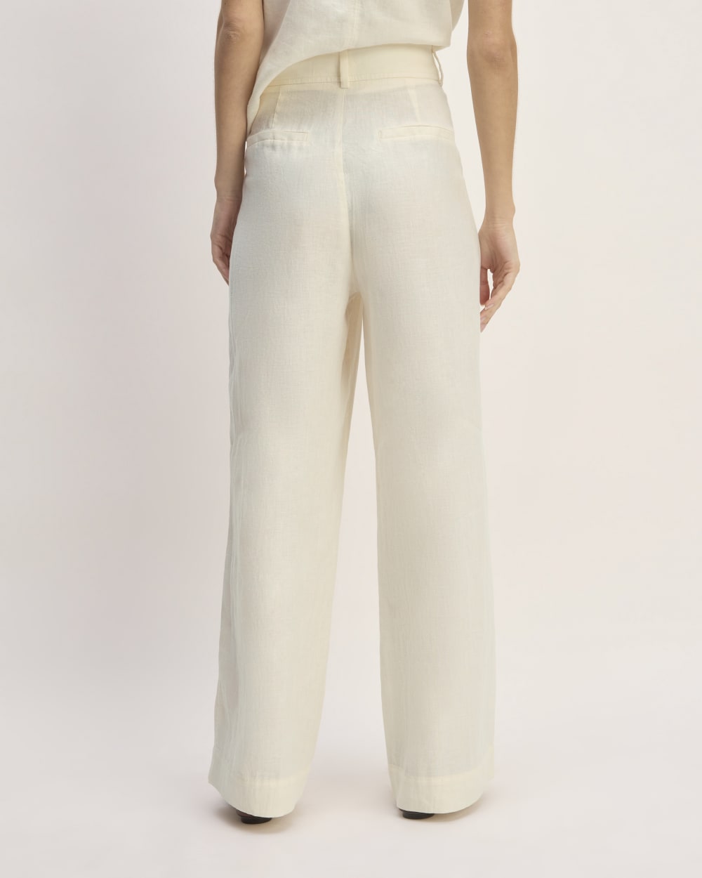 The Linen Way-High® Drape Pant | Bone