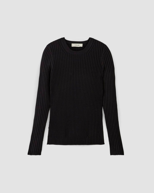 The Viscose Knit Crew | Black