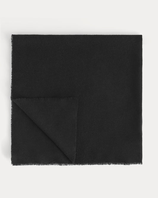 The Cashmere Feather Scarf | Black