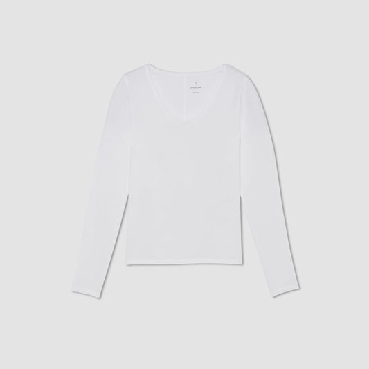 The Supima® Form Ballet Neck Tee | White