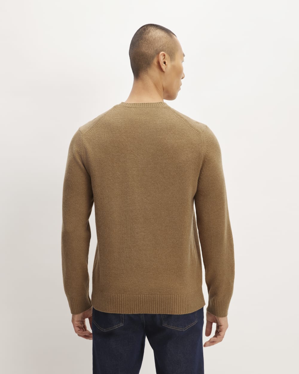The Premium Merino Crew Neck Sweater | Deep Camel
