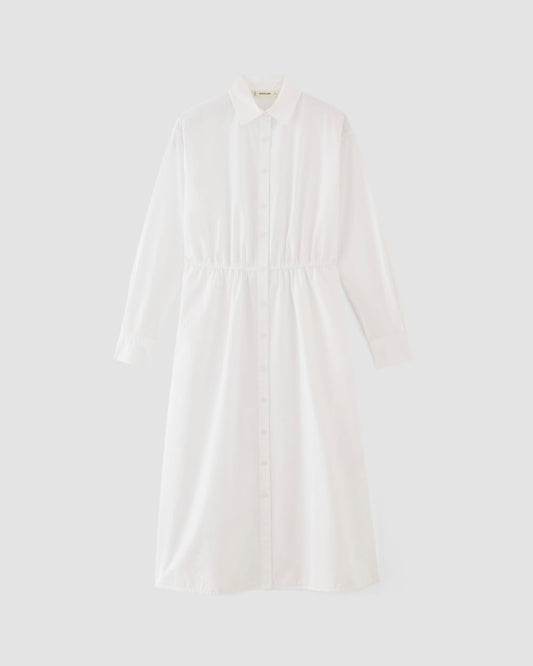 The Supima® Cotton Midi Shirt Dress | White