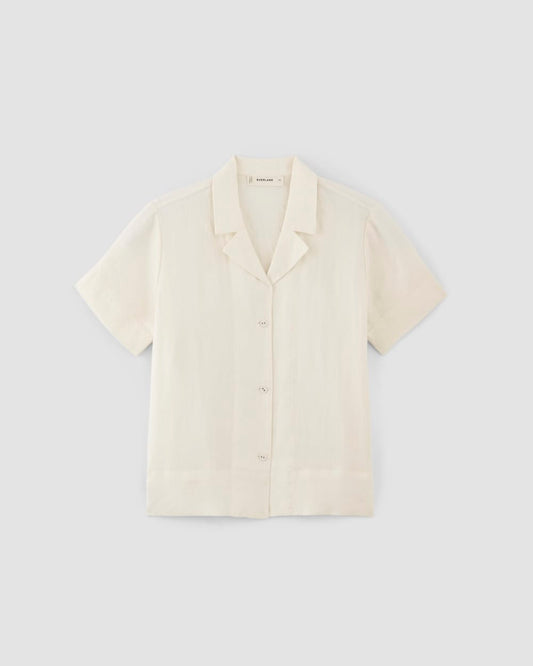 The Notch Shirt in Linen | Bone