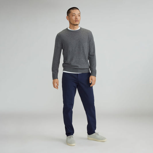 The Grade-A Cashmere Crew | Charcoal