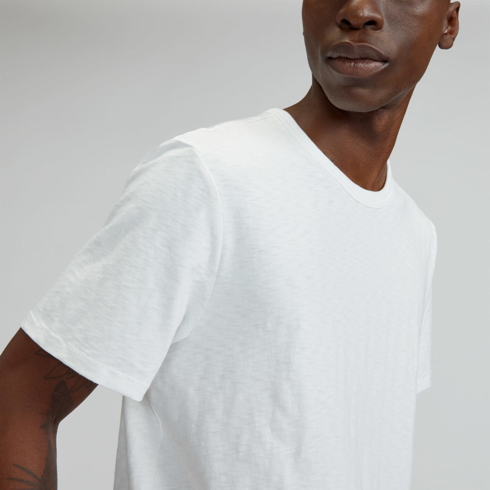 The Cotton Slub Crew | White