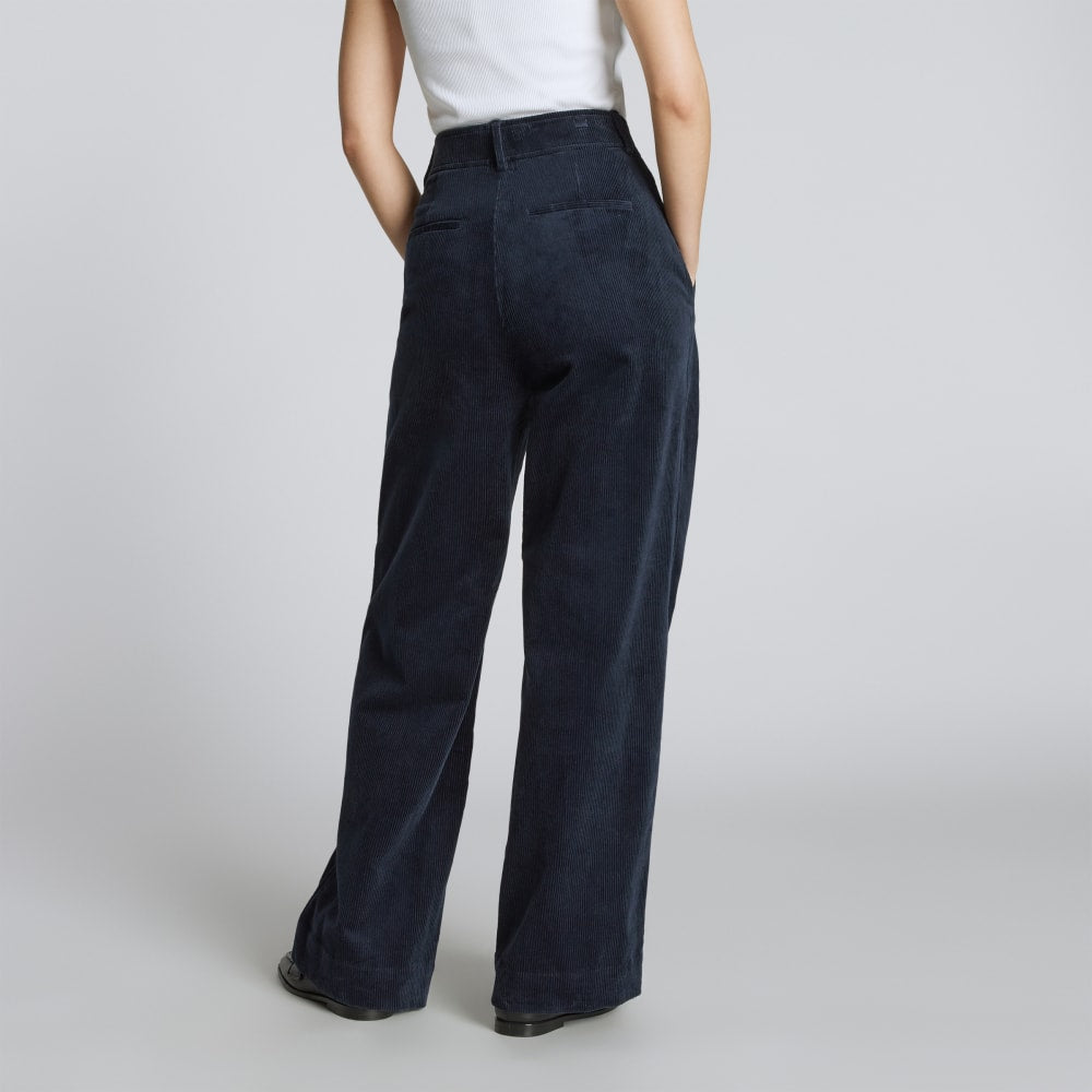 The Corduroy Way-High® Drape Pant | Deep Navy