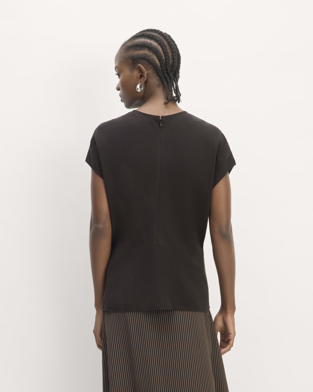 The Drape Top in Butterlite | Black