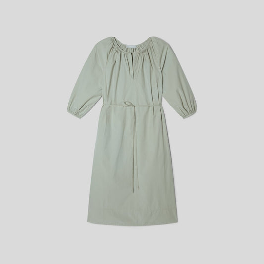 The Raglan Sleeve Poplin Dress | Seagrass