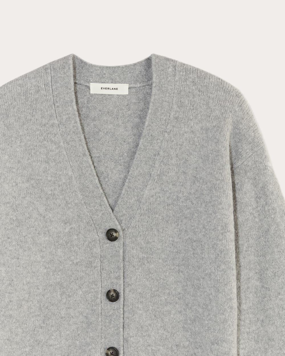 The Cocoon Cardigan in Plush Cotton | Heathered Grey