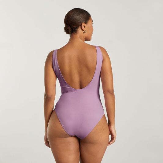 The Square-Neck One-Piece | Lilac