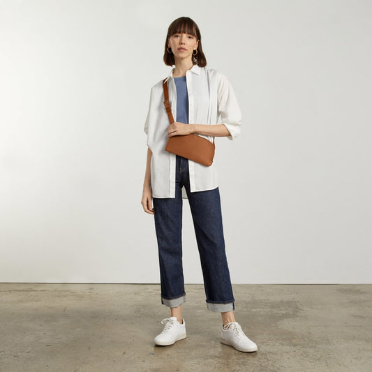 The Cactus Leather Sling Bag | Honey