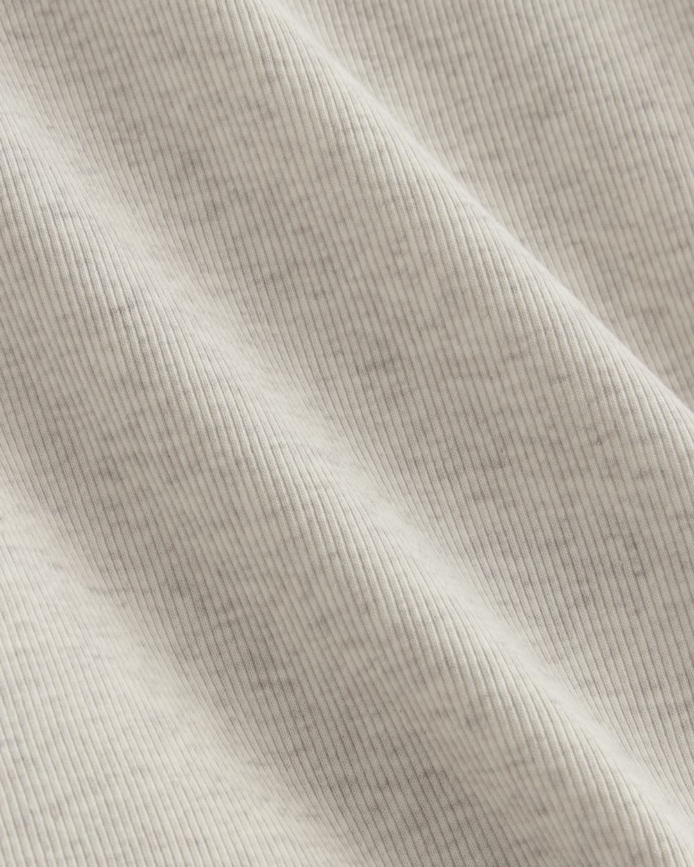 The Luxe Rib Scoop-Neck Tee | Heathered Oat