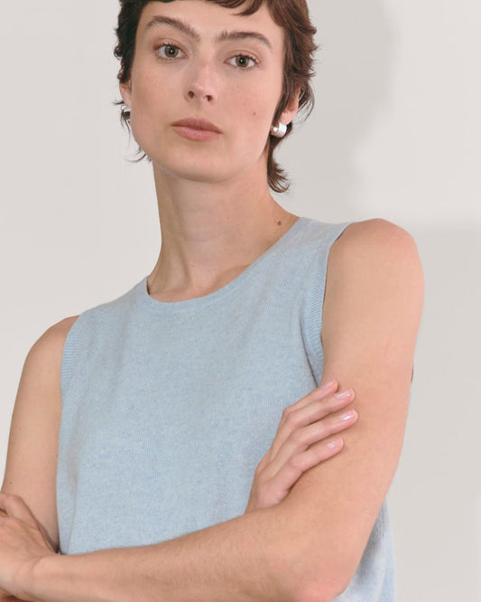 The Classic Tank in Cashmere | Sky Blue