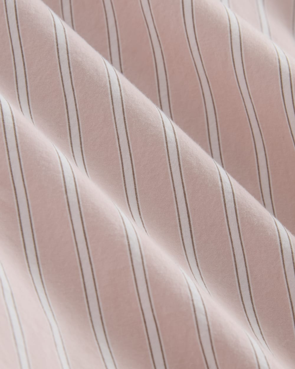 The Relaxed Shirt Dress in Ultrasoft Cotton | Pink / White