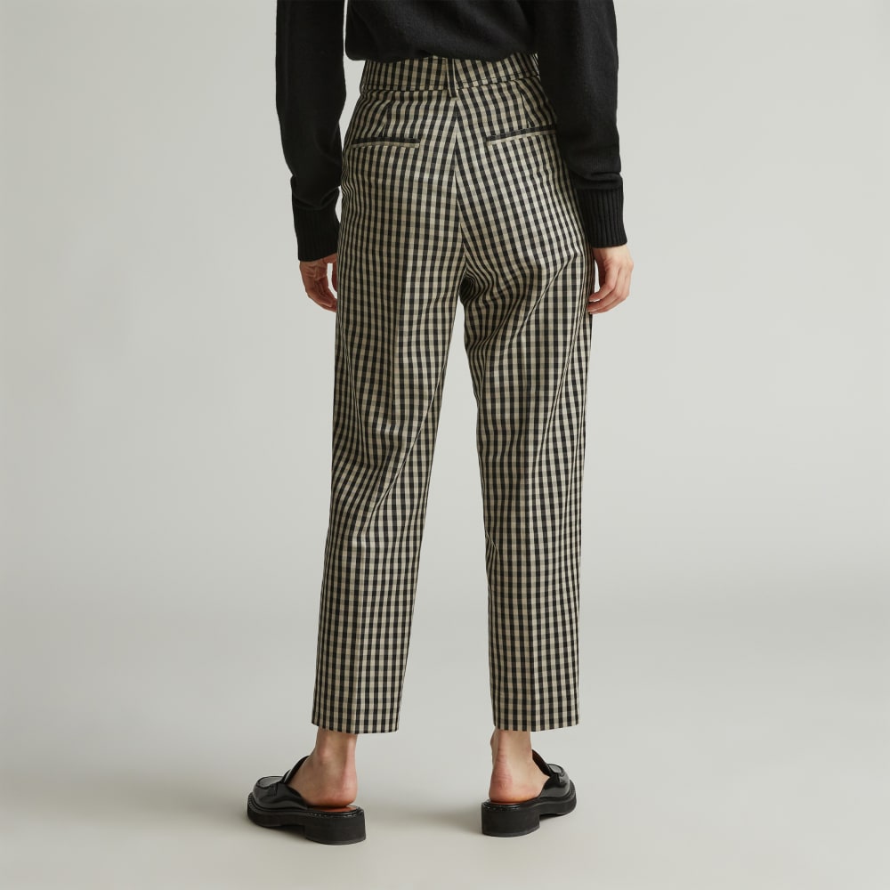 The Draper Tapered Pant in Buttersmooth | Khaki / Black