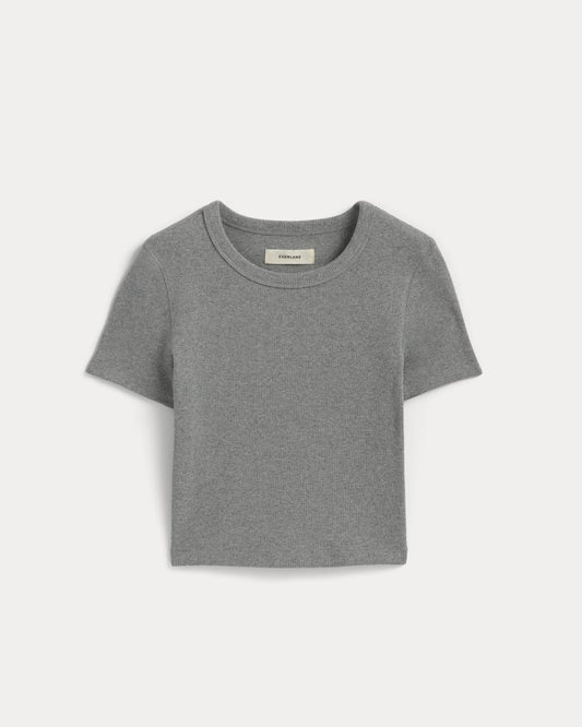 The ’90s Rib Tee | Mid Heather Grey