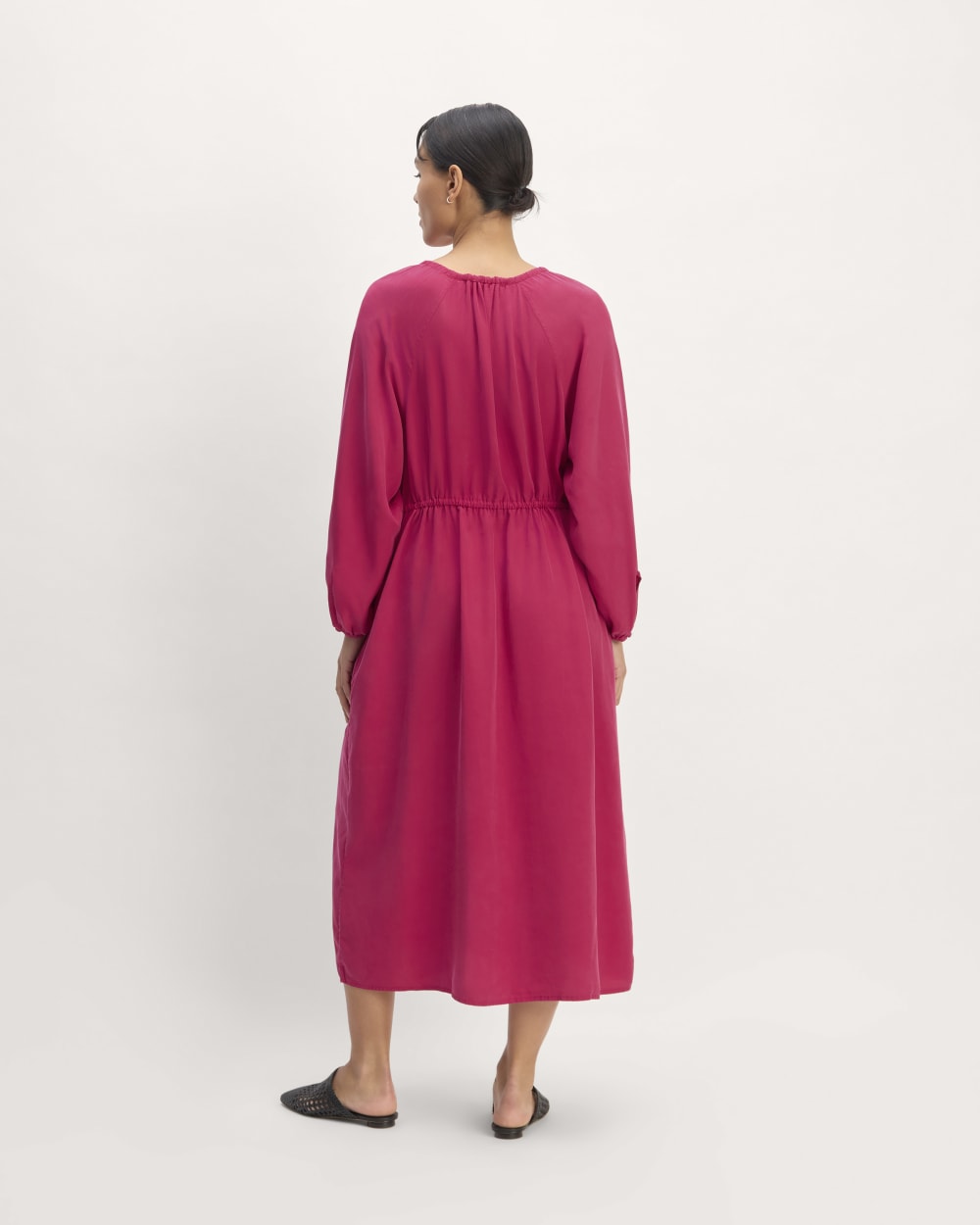 The TENCEL™ Gathered Maxi Dress | Red Currant