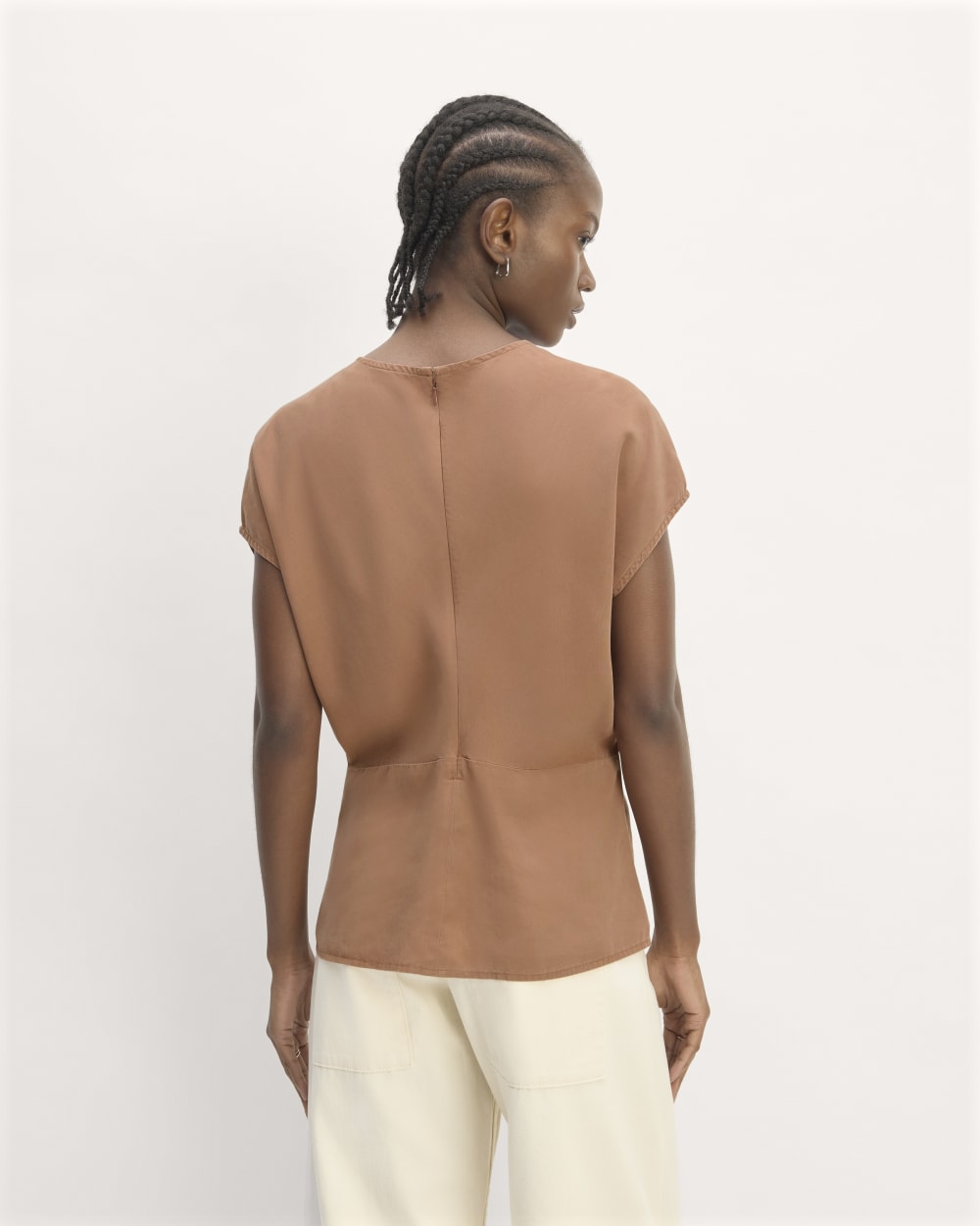 The Drape Top in Butterlite | Carob Brown
