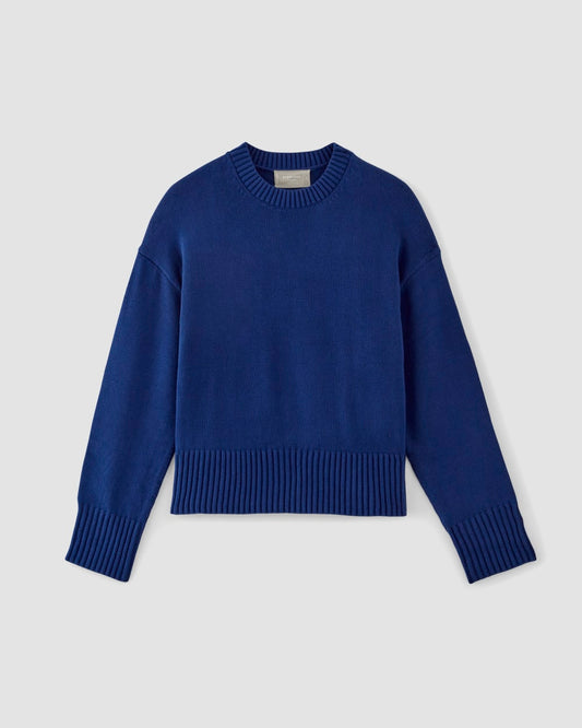 The Boxy Sweater in Everyday Cotton | Bellwether Blue