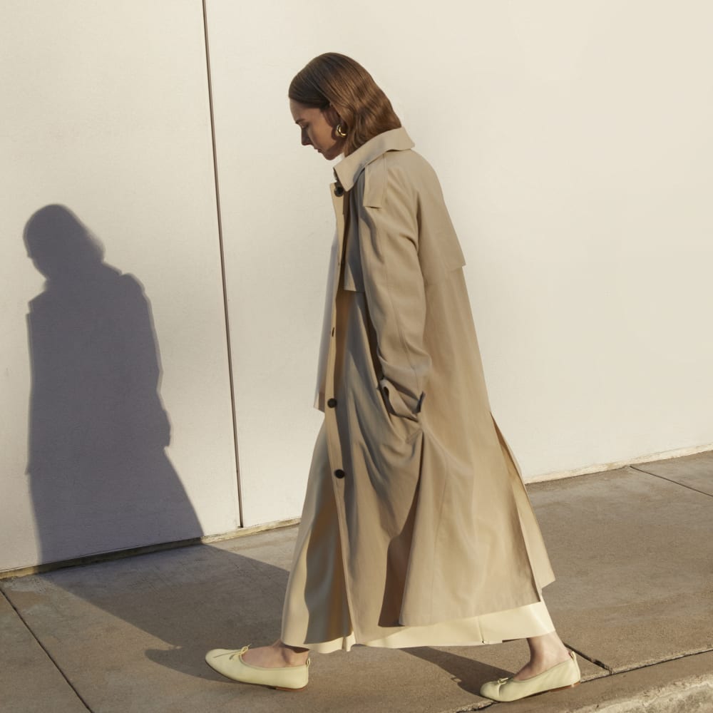 The Long Mac Coat | Stone
