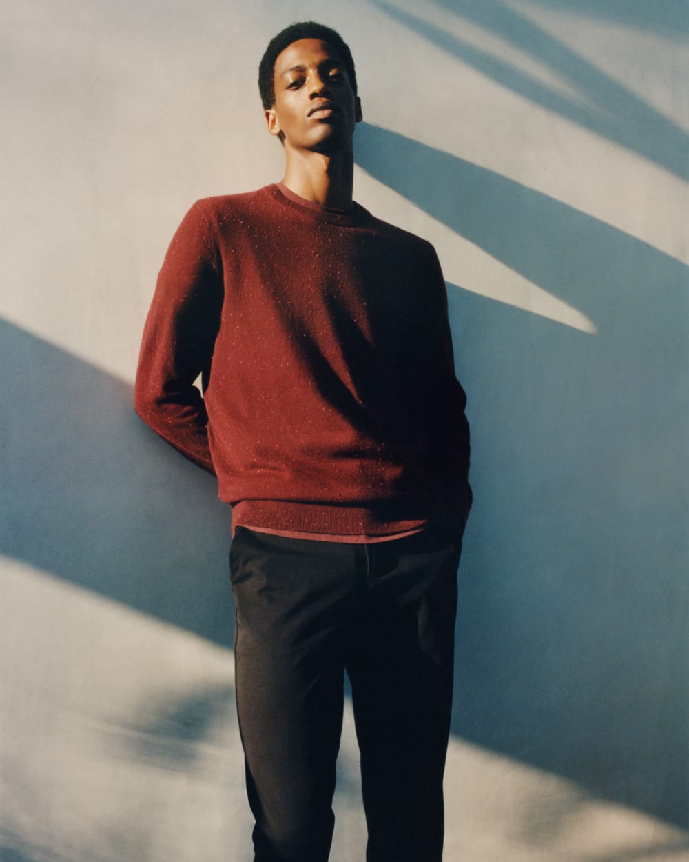 The Cashmere Crew | Burgundy Donegal