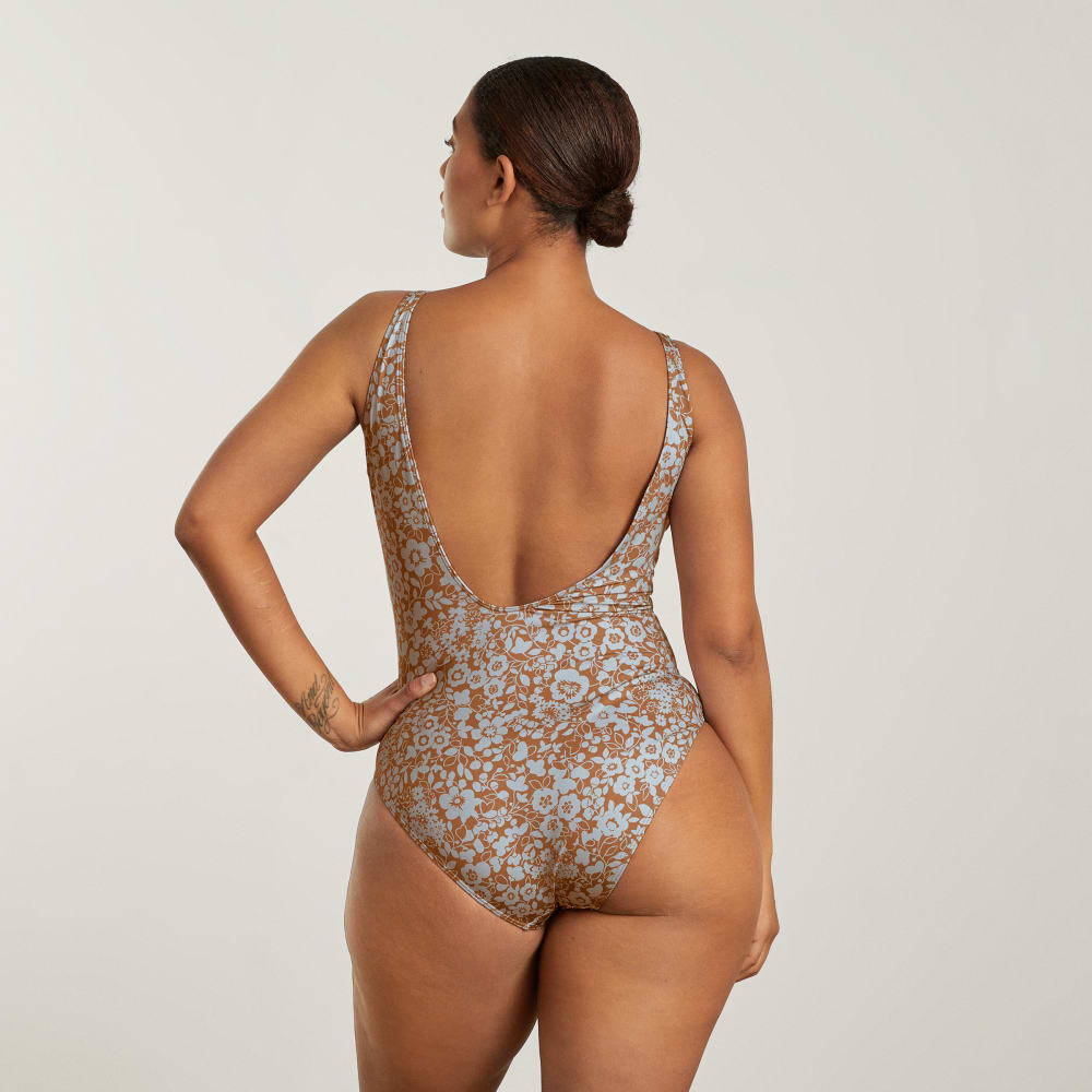 The Square-Neck One-Piece | Honey Floral